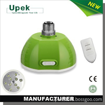 Rechargeable led emergency lamp bulb with remote control
